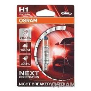 Bec Night Breaker Laser Next Generation H1 12V 55W P14, 5s blister imagine