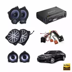 Pachet sistem audio Plug&Play STEG dedicat Mercedes Benz + Amplificator DSP 800W imagine