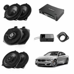 Pachet sistem audio Plug&Play Audison dedicat BMW K4E X4E + Amplificator AP 8.9bit 520W + Conectica dedicata imagine