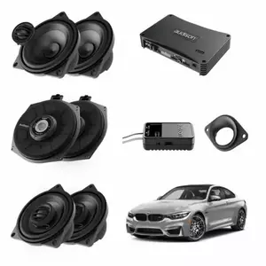 Pachet sistem audio Plug&Play Audison dedicat BMW K4M X4M + Amplificator AP F8.9bit 1040W + Conectica dedicata imagine