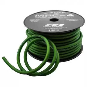 Cablu alimentare Deaf Bonce MPC-4 GA OFC, Metru Liniar / Rola 30m, 20mm2 (4 AWG), Verde, 0741035024165 imagine
