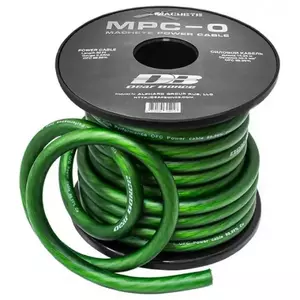 Cablu alimentare Deaf Bonce MPC-0 GA OFC, Metru Liniar / Rola 15m, 50mm2 (1 / 0AWG), Verde, 0741035024158 imagine