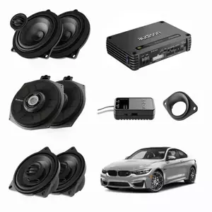 Pachet sistem audio Plug&Play Audison dedicat BMW K4E X4M + Amplificator AF C8.14bit + Conectica dedicata imagine