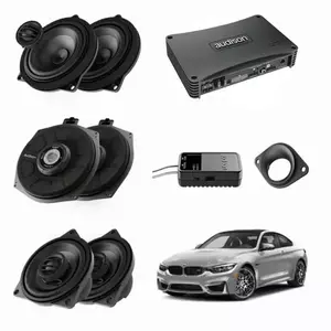 Pachet sistem audio Plug&Play Audison dedicat BMW K4E X4M + Amplificator AP F8.9bit + Conectica dedicata imagine