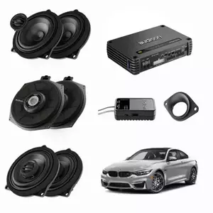Pachet sistem audio Plug&Play Audison dedicat BMW K4E X4E + Amplificator AF C8.14bit + Conectica dedicata imagine
