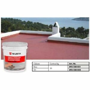 IMPELAST FR Membrana lichida hidroizolanta elastica ranforsata (rosu) 20 kg Wurth imagine