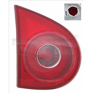 Stop tripla lampa spate stanga (interior, Semnalizator rosu, culoare sticla: rosu) VW GOLF HATCHBACK 2003-2009 imagine