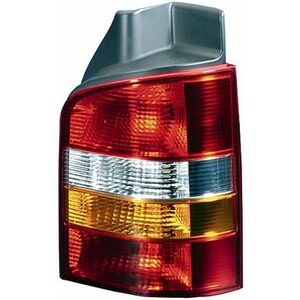 Stop tripla lampa spate dreapta (Semnalizator portocaliu, culoare sticla: rosu, lumini ceata, lumini mers inapoi) VW TRANSPORTER 2003-2009 imagine