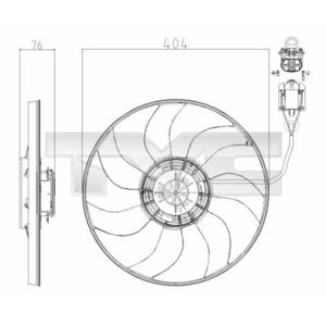Ventilator radiator OPEL ASTRA J, ASTRA J GTC, CASCADA 1.6 1.6D 1.7D dupa 2009 imagine