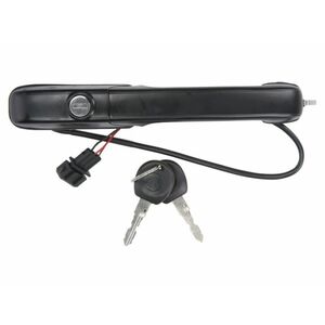Maner usa Fata Dreapta cu cheie, exterior, fara inchidere centralizata, cu cheie, cu incuietoare, cu cablu cabluri, negru potrivit VW PASSAT B3 B4 1.6-2.9 1988-1997 imagine