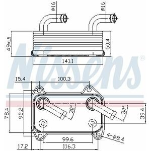 Radiator ulei termoflot (automatic manual) potrivit VOLVO S40 I, V40 1.6-2.0 07.95-12.04 imagine