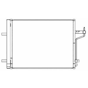 Radiator AC condensator aluminiu potrivit FORD C-MAX II, KUGA II 2.0H 2.5 09.13- imagine