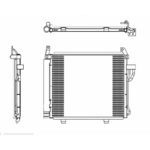 Radiator AC condensator cu uscator potrivit HYUNDAI I10 I 1.0 1.1 1.2 01.08- imagine