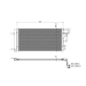 Radiator AC condensator cu uscator potrivit HYUNDAI I30 1.4 1.6D 11.16- imagine