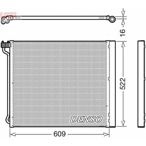 Radiator AC condensator cu uscator potrivit BMW X5 (E70), X5 (F15, F85), X6 (E71, E72), X6 (F16, F86) 3.0D 4.4 4.4H 01.09-07.19 imagine