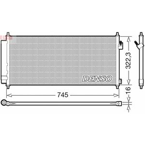 Radiator AC condensator cu uscator potrivit HONDA JAZZ III 1.2 1.3 1.3H 07.08- imagine