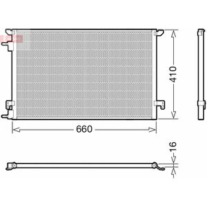 Radiator AC condensator potrivit FIAT CROMA; OPEL SIGNUM, VECTRA C, VECTRA C GTS 1.8-2.4D 04.02- imagine