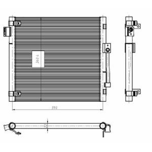 Radiator AC condensator cu uscator potrivit TESLA MODEL S Electric 09.12- imagine