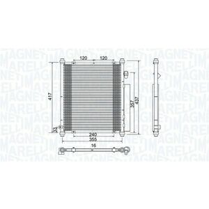Radiator AC condensator cu uscator potrivit HONDA JAZZ II 1.2 1.3 03.02-07.08 imagine