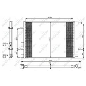 Radiator AC condensator cu uscator potrivit HYUNDAI I20 I 1.2-1.6 09.08-12.15 imagine