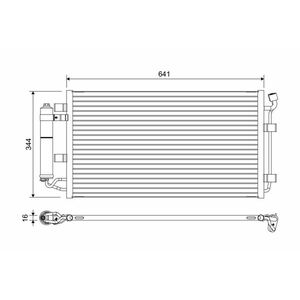 Radiator AC condensator cu uscator potrivit NISSAN LEAF Electric 11.10- imagine
