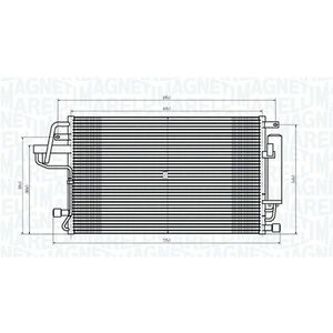 Radiator AC condensator potrivit HYUNDAI TUCSON; KIA SPORTAGE II 2.0 2.0D 2.7 08.04- imagine