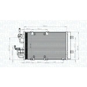 Radiator AC condensator potrivit OPEL ASTRA H, ASTRA H GTC, ZAFIRA B 1.3D-2.0 04.04-04.15 imagine