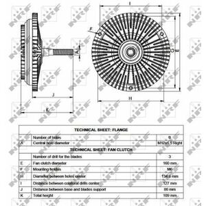 Vascocuplaj ventilator radiator MERCEDES 100 (631), G (W460) 2.4D intre 1979-1996 imagine