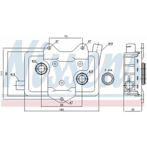 Termoflot radiator ulei (automatic manual; cu garnitura) MERCEDES SPRINTER 2-T (901, 902), SPRINTER 3-T (903), SPRINTER 4-T (904), V (638 2), VITO (638) 2.3 2.3D 2.9D intre 1995-2006 imagine