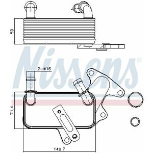 Radiator ulei termoflot potrivit VW JETTA IV 1.8 2.5 04.10- imagine