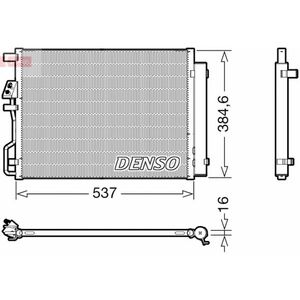 Radiator AC condensator cu uscator potrivit HYUNDAI TUCSON 2.0D 06.15-09.20 imagine