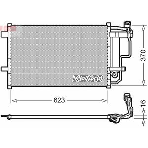 Radiator AC condensator cu uscator potrivit MAZDA 3 1.6-2.3 12.08-09.14 imagine