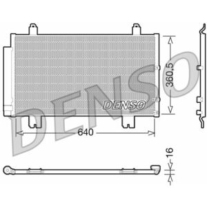 Radiator AC condensator cu uscator potrivit LEXUS GS 3.0 4.3 04.05-11.11 imagine