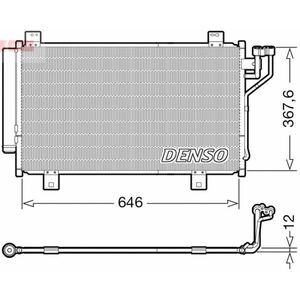 Radiator AC condensator cu uscator potrivit MAZDA 3, 6 2.2D 08.12- imagine