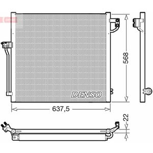 Radiator AC condensator cu uscator potrivit MERCEDES GLE (W166), M (W166) 2.2D-5.5 06.11-10.18 imagine