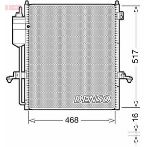 Radiator AC condensator cu uscator potrivit MITSUBISHI L200 TRITON 2.5D 11.05-12.15 imagine