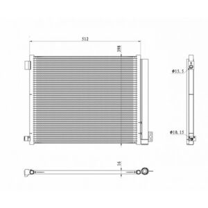 Radiator AC condensator cu uscator potrivit NISSAN MICRA IV 1.2 03.11- imagine