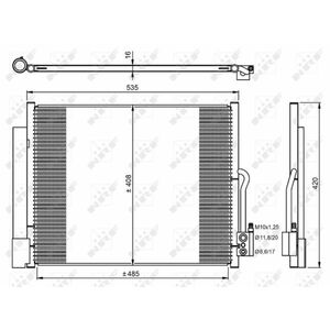 Radiator AC condensator cu uscator potrivit OPEL MERIVA B 1.3D-1.7D 06.10-03.17 imagine