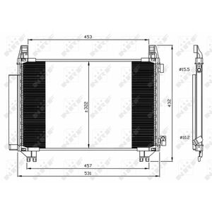 Radiator AC condensator cu uscator potrivit TOYOTA YARIS 1.0 1.3 12.10- imagine