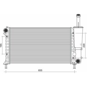 Radiator motor potrivit FIAT PUNTO 1.2 imagine