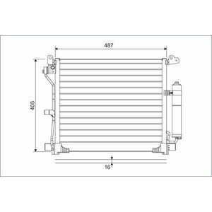 Radiator AC condensator cu uscator potrivit NISSAN JUKE 1.5D 06.10- imagine