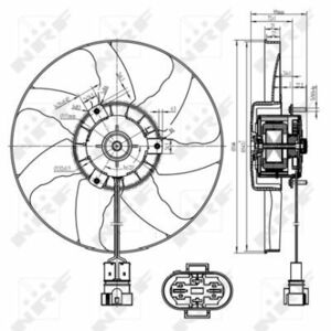 Ventilator radiator VW TRANSPORTER IV 1.9D-2.8 intre 1990-2003 imagine
