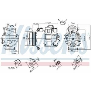 Compresor climatizare aer conditionat potrivit VW CRAFTER 30-35, CRAFTER 30-50 2.0D 05.11-12.16 imagine