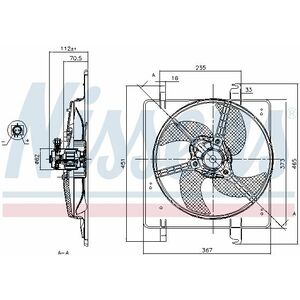 Ventilator radiator (cu carcasa) potrivit FORD KA 1.3 1.6 09.96-11.08 imagine