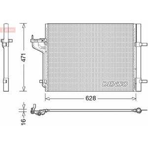 Radiator AC condensator cu uscator potrivit FORD C-MAX II, FOCUS III, GRAND C-MAX 1.6 2.0 2.0D 04.10- imagine