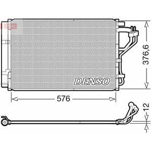 Radiator AC condensator cu uscator potrivit HYUNDAI I30; KIA CEE D 1.4 1.6 12.11- imagine