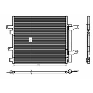 Radiator AC condensator cu uscator potrivit JAGUAR F-TYPE, XF I, XF SPORTBRAKE, XJ, XK II 2.0-5.0 03.06- imagine