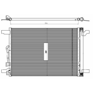 Radiator AC condensator cu uscator potrivit VW GOLF VII, GOLF VIII, TIGUAN 1.4-2.0D 08.12- imagine