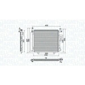 Radiator AC condensator cu uscator potrivit HYUNDAI I10 I 1.1D 01.08-12.11 imagine