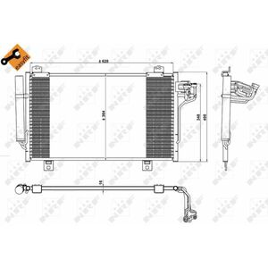 Radiator AC condensator cu uscator potrivit MAZDA 3, 6 1.5D 2.2D 08.12- imagine